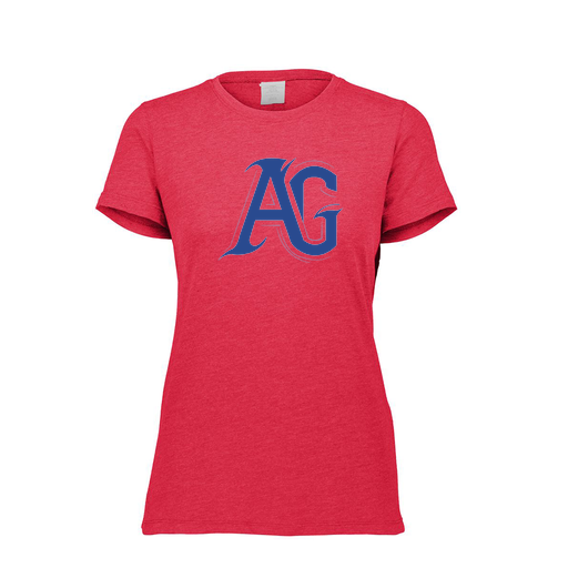 [FTSCUBRD-FAXS-LOGO2] Decker Women's Tri-Blend T-Shirt - Short Sleeve (Female Adult XS, Red, Logo 2)