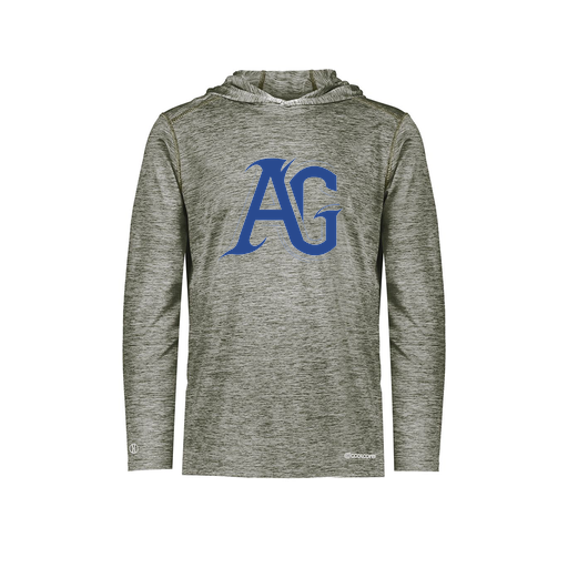 [FOLHCGGY-AS-LOGO2] Decker Men's Charge Hoodie (Adult S, Gray, Logo 2)