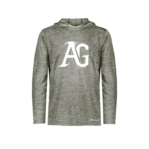 [FOLHCGGY-YS-LOGO1] Decker Youth Charge Hoodie (Youth S, Gray, Logo 1)