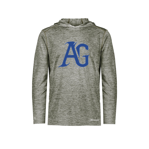 [FOLHCGGY-YS-LOGO2] Decker Youth Charge Hoodie (Youth S, Gray, Logo 2)