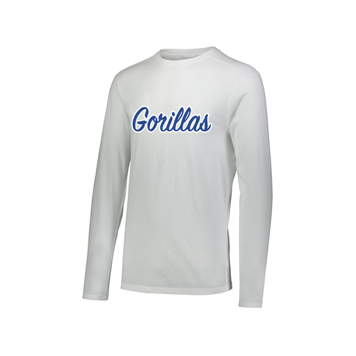 [FTLCUBWH-AXS-LOGO3] Decker Men's Tri-Blend T-Shirt - Long Sleeve (Adult XS, White, Logo 3)